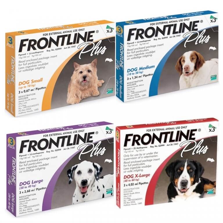 Frontline Plus - Dog - Tick and Flea - per vial - Bergview Veterinary ...